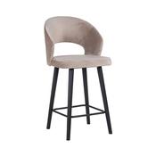 Sorrento Counter Stool Khaki Velvet - Seat Height 68cm image