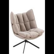 Florence Greige Velvet Swivel Chair image
