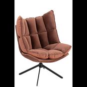 Florence Rust Velvet Swivel Chair