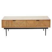 Juniper Natural Finish Wood Coffee Table - 120cm image