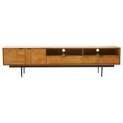 Juniper Natural Finish Wood Media Unit - 200cm