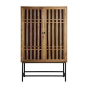 Zavier Elm Wood &amp;amp; Iron 2 Door Cabinet - 100cm image
