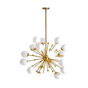 Marcel Gold &amp;amp; Glass Ceiling Light image