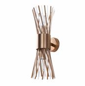 Madelyn Antique Brass &amp;amp; Glass Wall Light