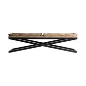 Mango Wood  Coffee Table with 2 Trays image