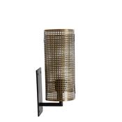 Antique Brass and Black Wall Light