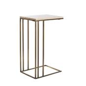 Roisin Cream Marble &amp;amp; Antique Bronze Side Table image