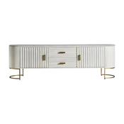Gia TV Cabinet - White &amp;amp; Gold image