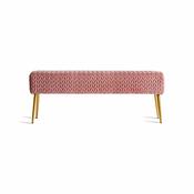 Foot of Bed Stool - Rose Velvet