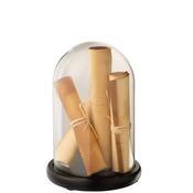 Bell Jar Ornament with Paper Parchment- Small