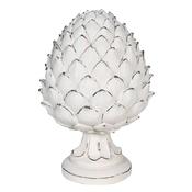 White Rustic Artichoke Ornament