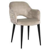 Giovanna Dining Chair - Khaki Velvet &amp;amp; Trendy Nature image