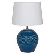 Dark Blue Dimple Lamp with Shade