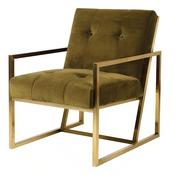 Rogan Occasional Chair - Olive Green Velvet image