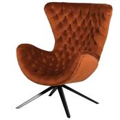 Burnt Orange Buttoned Chair image