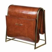 Tan Leather Magazine Holder image