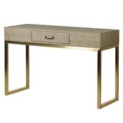 Maria Sage Faux Shagreen Drawer Console Table image