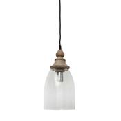 Saxon Wood and Glass Pendant Light