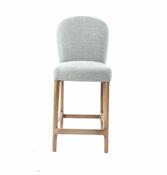 Jenny Fabric Counter Stool - Grey