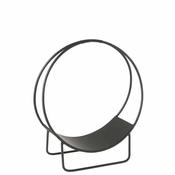 Metal Log Holder- Black image