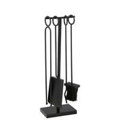 Metal Fireplace Set - Black image