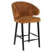 Ina Counter Stool -  Gold Triangle Fabric