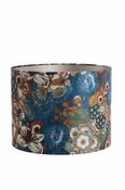 Marseille Bloom Cylinder Lampshade – Velvet Floral Tapestry image