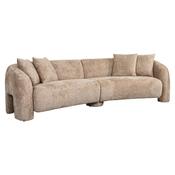 Milan Curved Sofa - Beige image