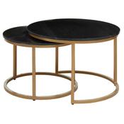 Vestal Nest of Coffee Table Set of 2 - Black Marble image
