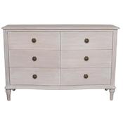 6 Drawer Chest  White Wash - The Wexford Collection