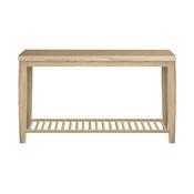 Delta Console Table with Shelf - Oak