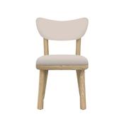 Delta Fabric Back Dining Chair - Oak
