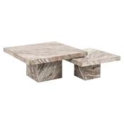 Rivello Nest of Coffee Tables Set of 2 - Marble image