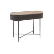 Ravenna Travertine &amp;amp; Brass Console Table image