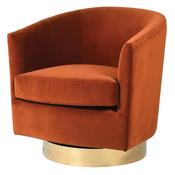 Ora Burnt Orange Swivel ArmChair image