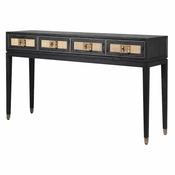Ebony 4 Drawer Console Table image