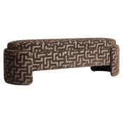 Cadenza Bench with Storage (Brown Labyrinth Fabric)