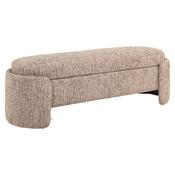 Cadenza Bench with Storage (Mocca Linear Fabric)