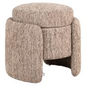 Cadenza Pouffe &amp;amp; Footstool with storage (Mocca Linear Fabric) image