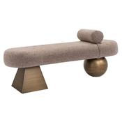Alba brown tweed Bench