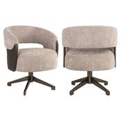 Palazzo Swivel Dining Chair (Sand &amp;amp; Oak) image