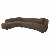 Paloma Lounge Sofa (Brown) - Left-Hand Facing image