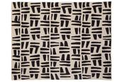 Carraig Natural and Black Throw