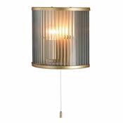 Carmen Ribbon Glass Wall Light - Brass image