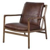 Caoimhe Brown Leather Armchair
