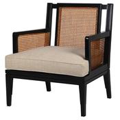 Kingsley Black &amp;amp; Rattan Armchair