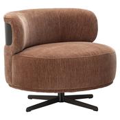 Swivel Occasional Chair in Mocha - Lydia Range