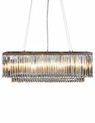 Chrome Cut Glass Chandelier