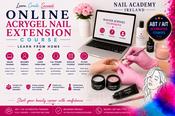 ONLINE ACRYGEL NAIL EXTENSION COURSE LEARN FROM HOME September 05