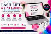 ONLINE LASH LIFT &amp; TINT COURSE August 11